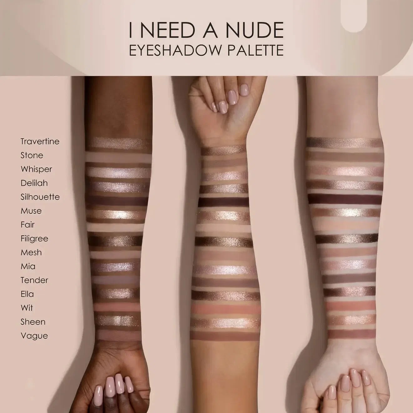 NATASHA DENONA I NEED A NUDE Палетка теней 9