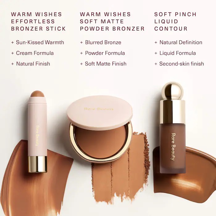 Rare Beauty by Selena Gomez Бронзирующая пудра Warm Wishes Soft Matte Powder Bronzer. оттенок Summer Feels 10