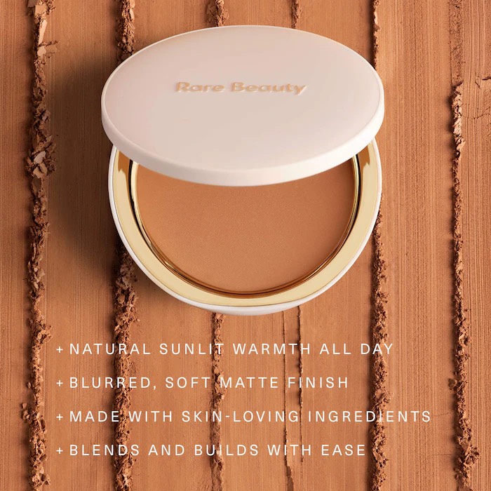 Rare Beauty by Selena Gomez Бронзирующая пудра Warm Wishes Soft Matte Powder Bronzer, оттенок Sun Blaze (9г) 9