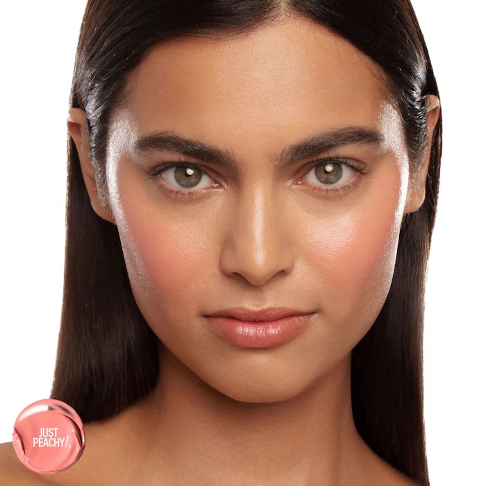 Makeup by Mario Кремовые румяна Soft Pop Plumping Blush Veil, оттенок Just Peachy (5г) 3