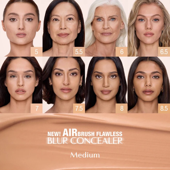 CHARLOTTE TILBURY Консилер Airbrush Flawless Blur, 7,5 medium 3