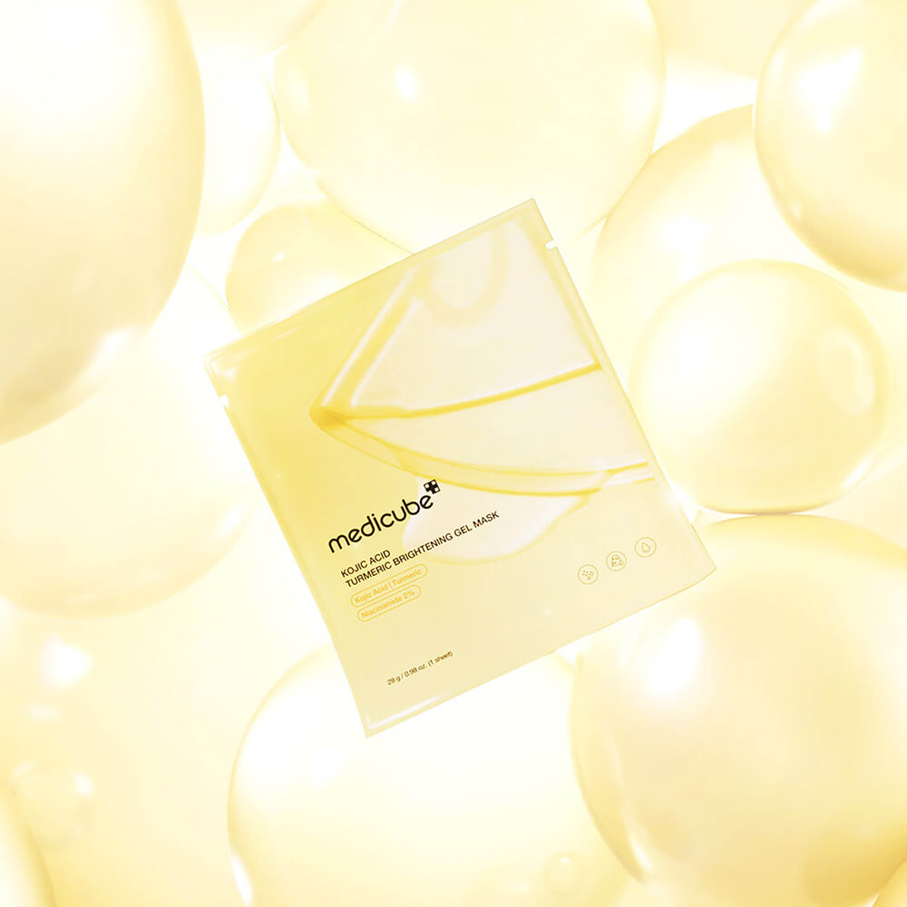 MEDICUBE  Гидрогелевая маска для сияния кожи Kojic Acid Turmeric Brightening Gel Mask 2