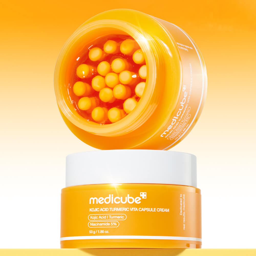 MEDICUBE Крем капсульный осветляющий Kojic Acid Turmeric Vita Capsule Cream (53г) 6