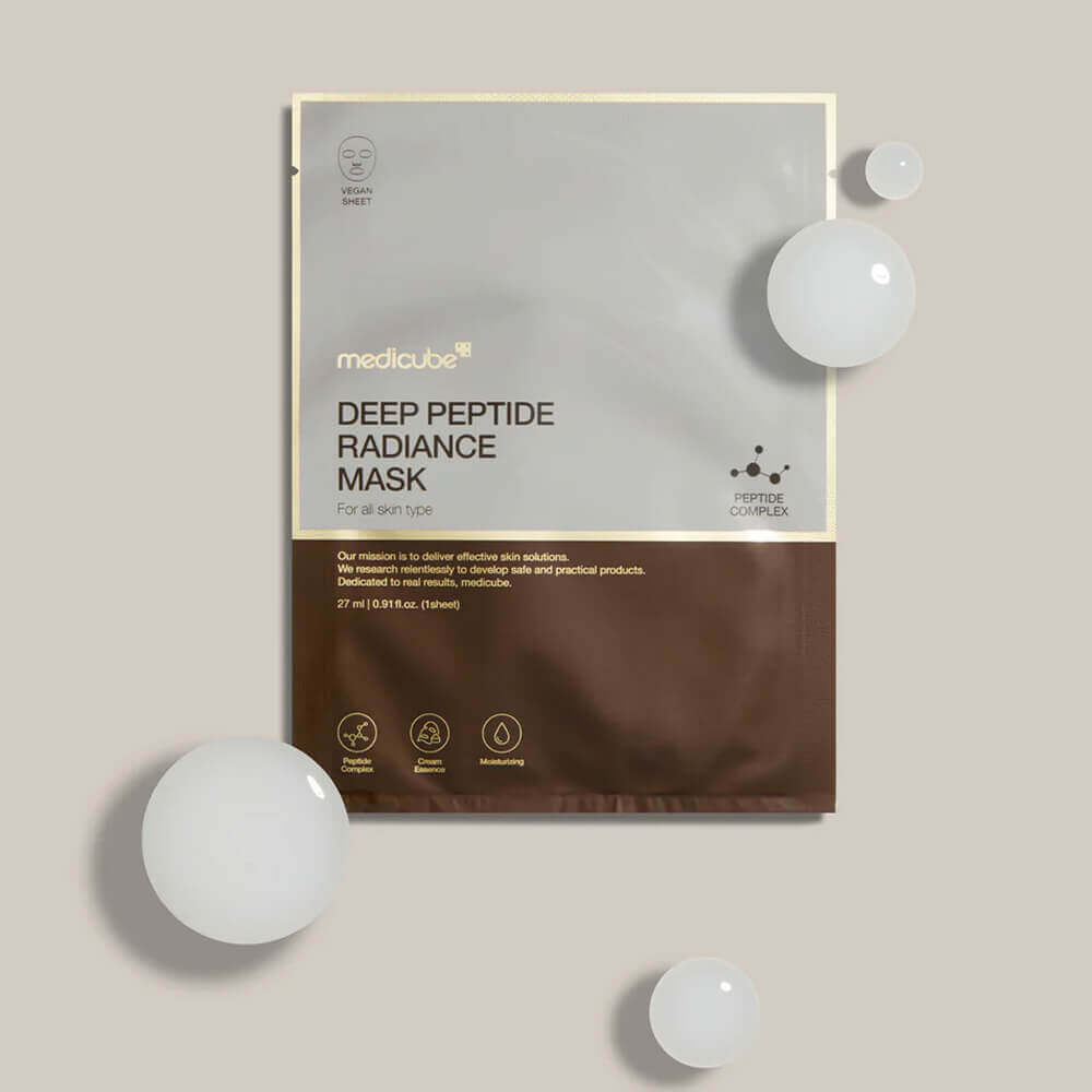 MEDICUBE  Тканевая маска с пептидами для сияния кожи Deep Peptide Radiance Mask 3