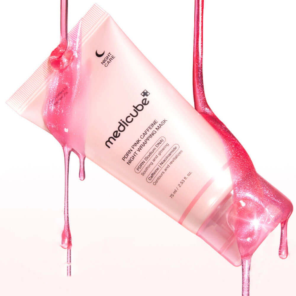 MEDICUBE  Маска-плёнка ночная с ПДРН и кофеином PDRN Pink Caffeine Night Wrapping Mask (75мл) 4