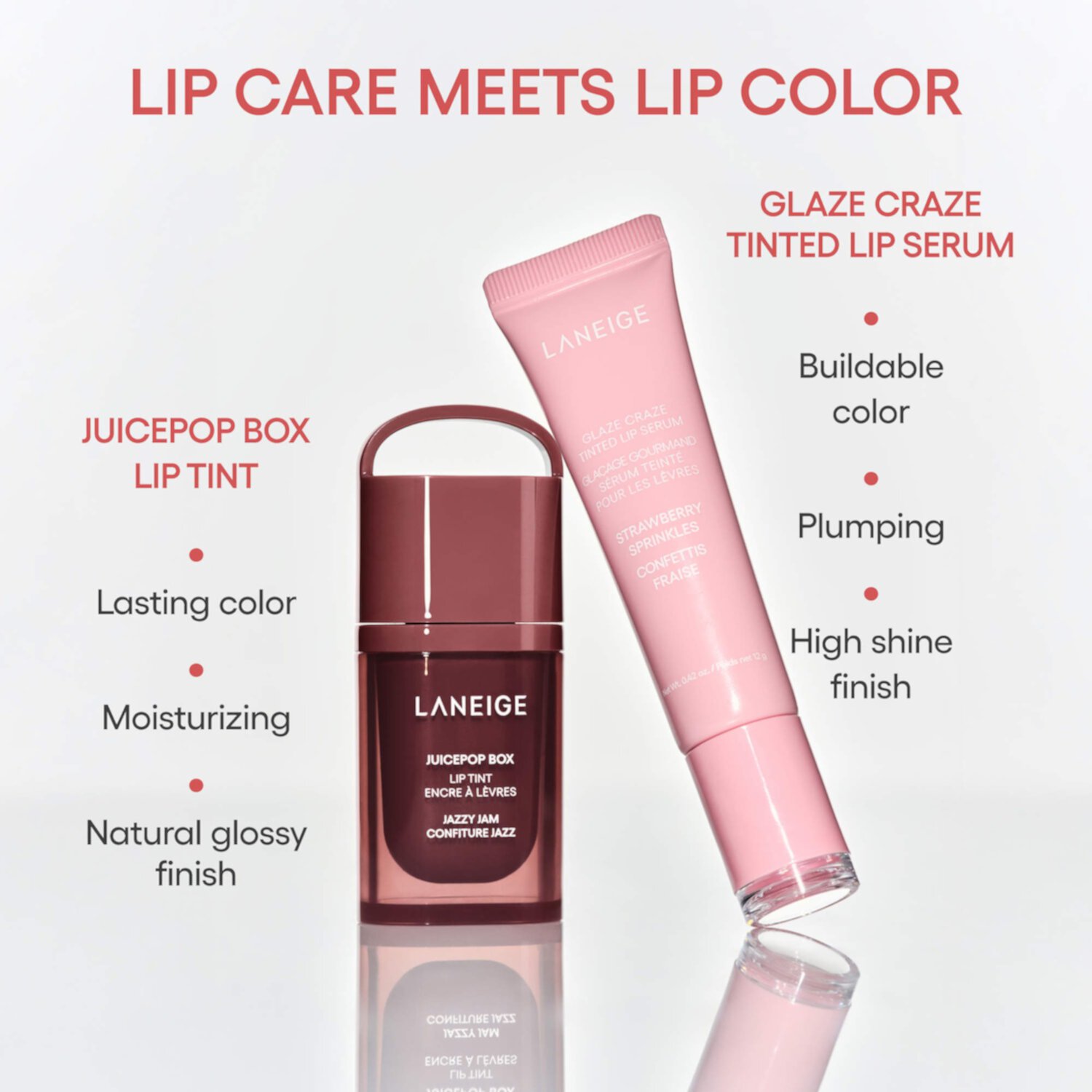 Laneige Тинт-масло для губ JuicePop Box Lip Tint в оттенке Jazzy Jam, 4,5 гр 8