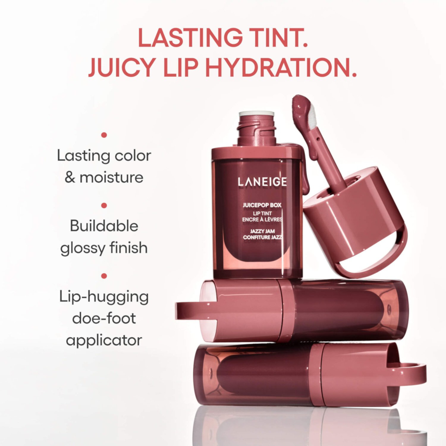 Laneige Тинт-масло для губ JuicePop Box Lip Tint в оттенке Pop-Star Peach, 4,5 гр 3