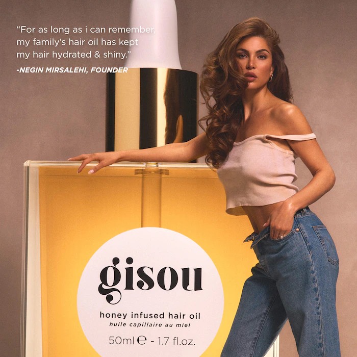 Gisou Honey Infused Hair Oil Масло для волос с медом Мирсалехи, 50 мл 5