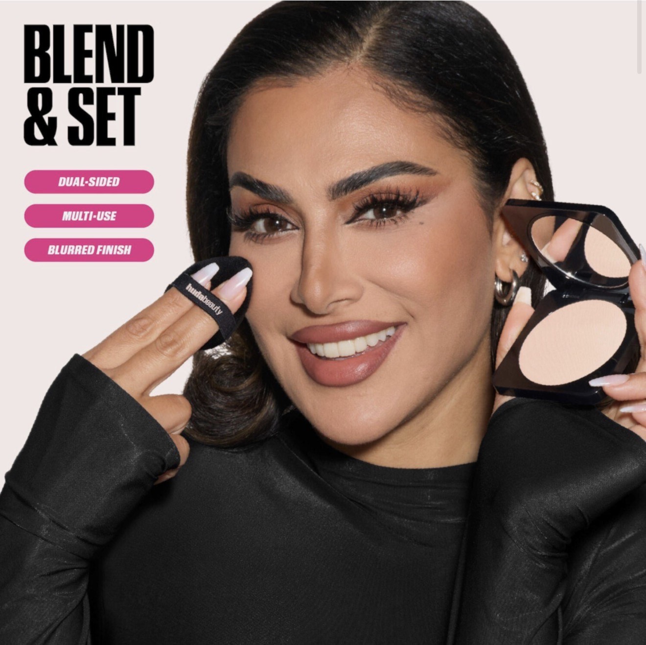 Huda Beauty Двусторонний спонж и пуховка Easy Bake Marshmallow для легкого нанесения и исправления макияжа 4