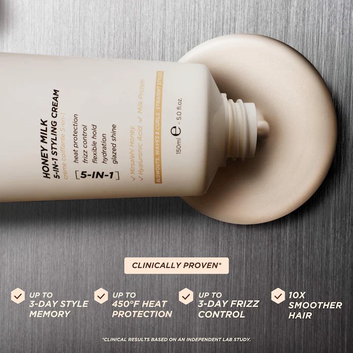 Gisou  Крем для укладки волос Honey Milk 5-in-1 Styling Cream, 50 мл 2