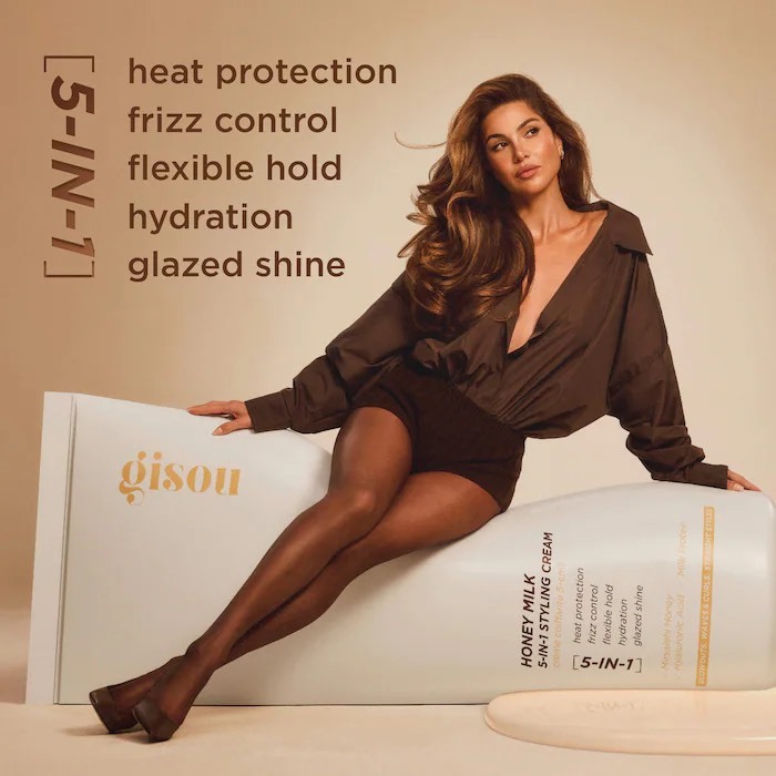 Gisou  Крем для укладки волос Honey Milk 5-in-1 Styling Cream, 50 мл 3