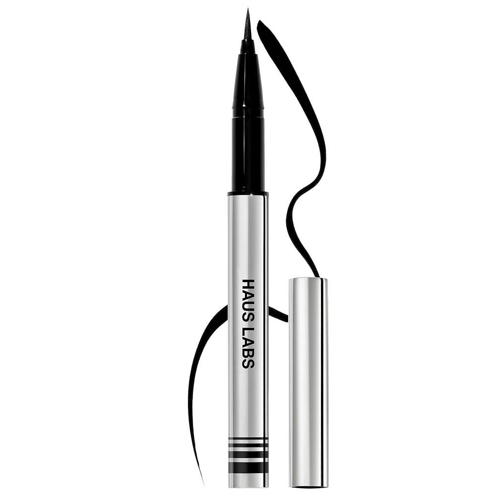 Haus Labs Водостойкая жидкая подводка для глаз Clear Cut Waterproof Liquid Eyeliner Black Onyx