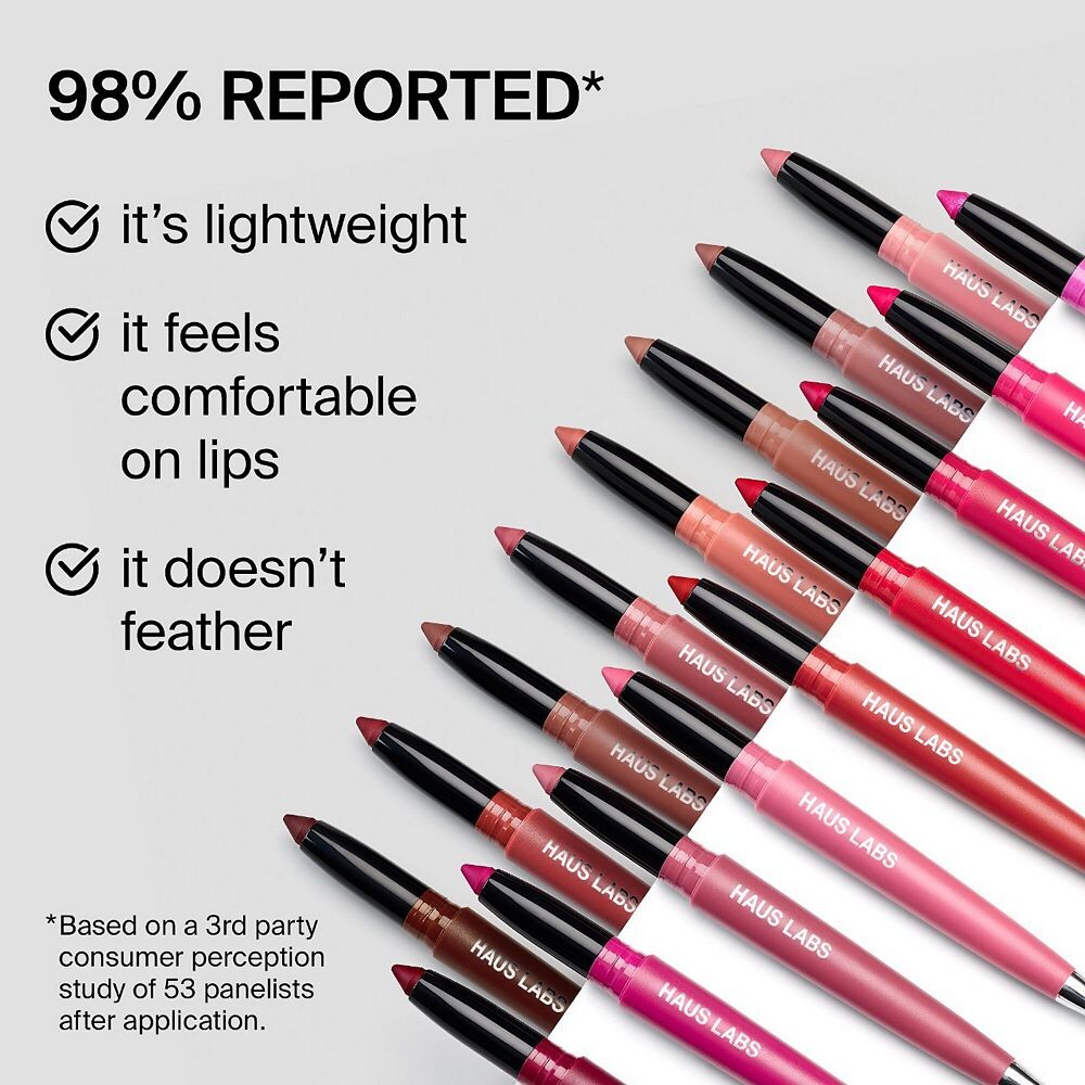 Haus Labs Контурный карандаш для губ Le Monster Lip Crayon Vegan Lipstick and Lip Liner оттенок Mauve Matte 6