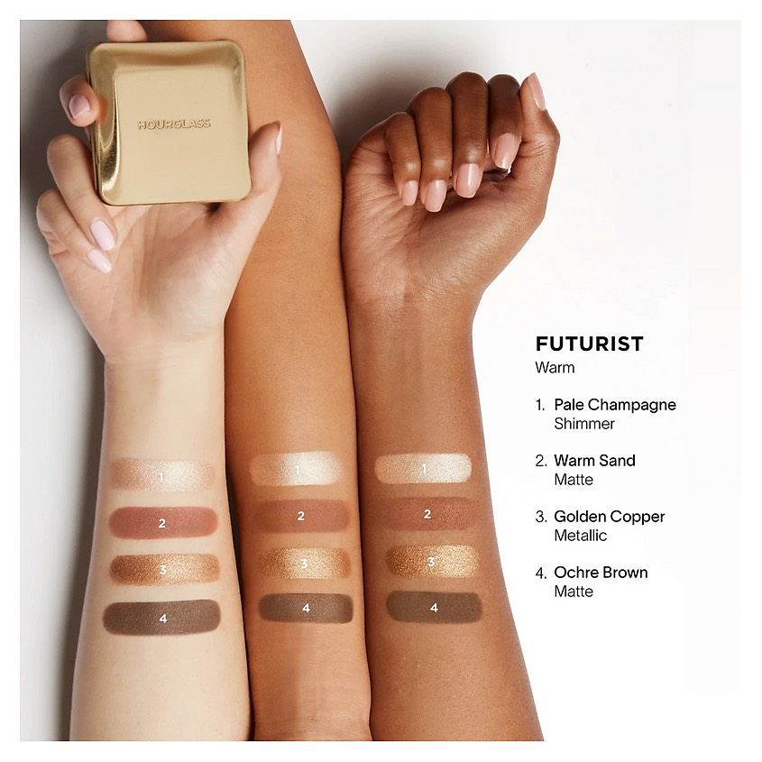 HOURGLASS Палетка теней для век Curator Eyeshadow Palette, Futurist 3
