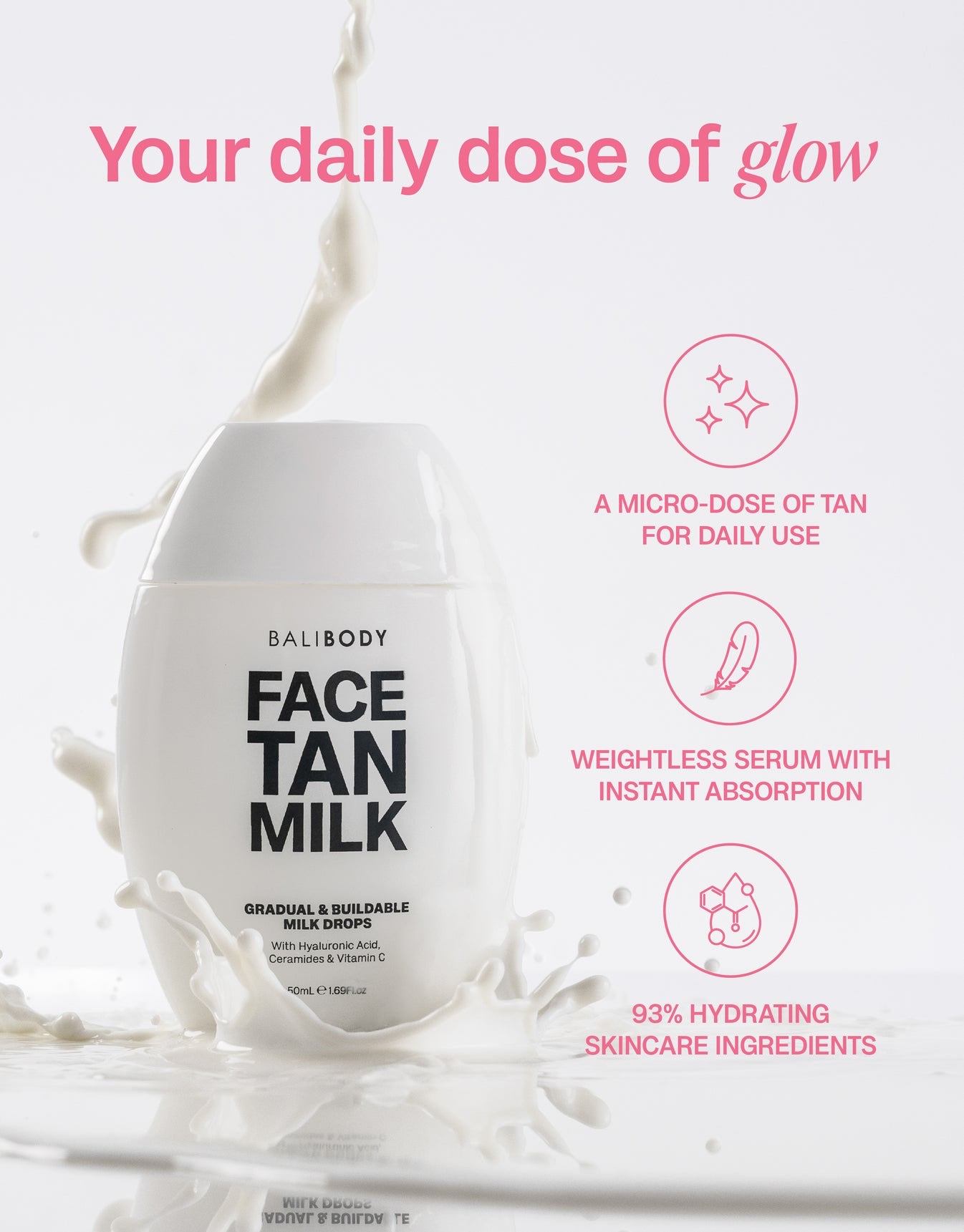 BALIBODY Молочко-автозагар для лица, Face Tan Milk, 50 мл 4