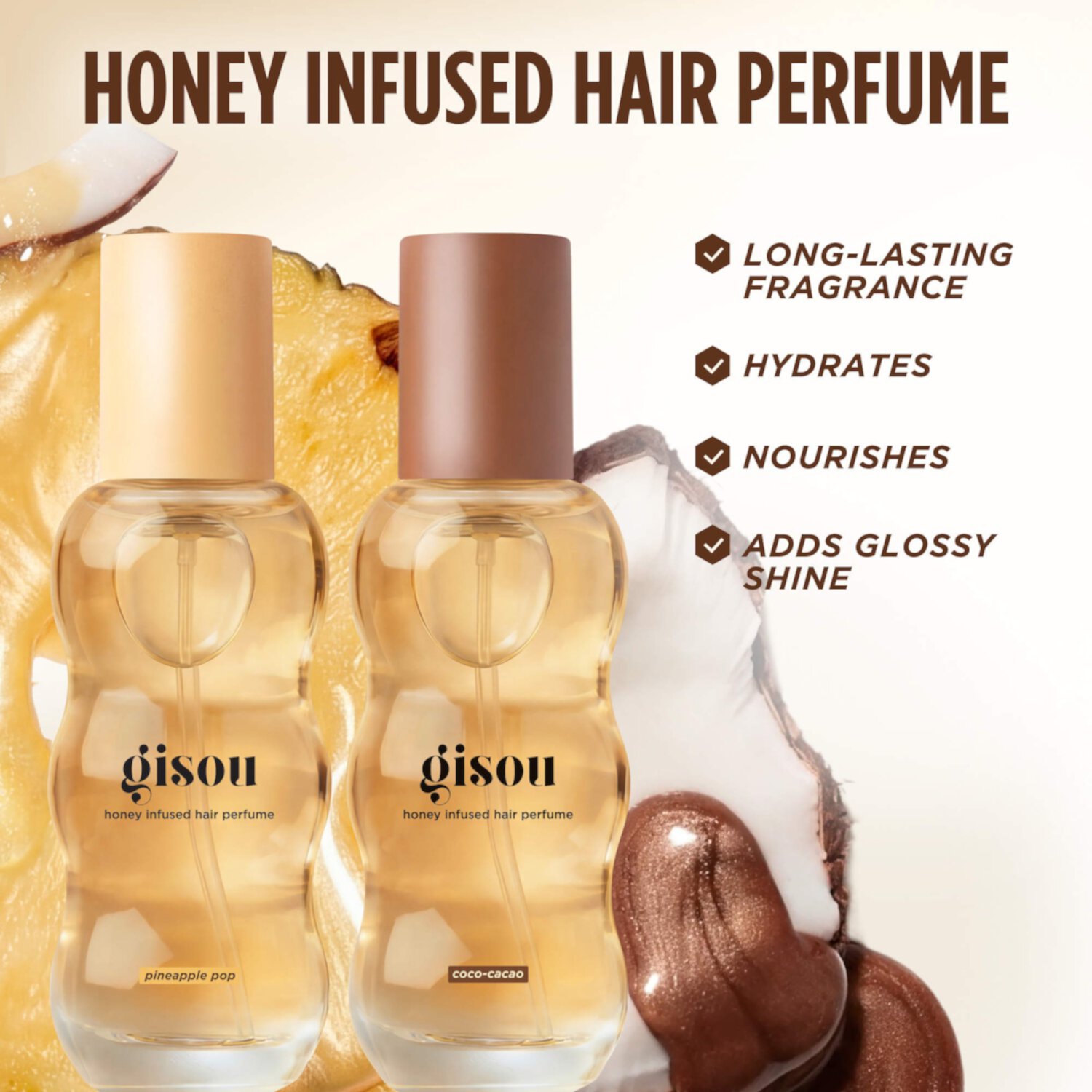 GISOU Парфюм для волос Honey Infused Hair Perfume - Pineapple Pop, 15 мл 5