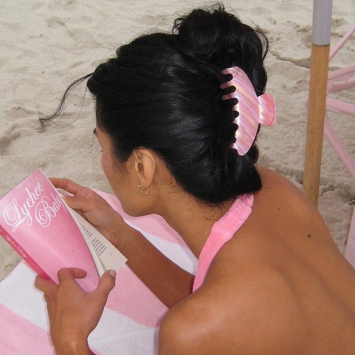 Emi Jay  Заколка для волос Big Effing Clip® Hair Claw in Lychee Baby 3