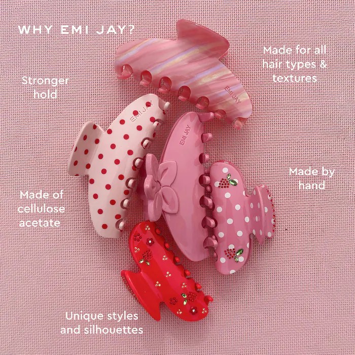 Emi Jay  Заколка для волос Big Effing Clip® Hair Claw in Lychee Baby 6