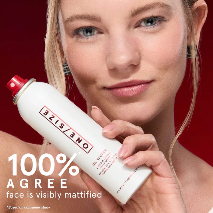 ONE/SIZE by Patrick Starrr Матирующий спрей для лица Oil Sucker Liquid Blotting Paper Touch Up Spray, 45 мл 5