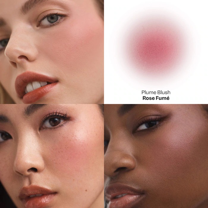 VIOLETTE_FR Кремовые румяна PLUME BLUSH Feather Matte Cream-to-Powder Cheek Melt, Rose Fumé 2