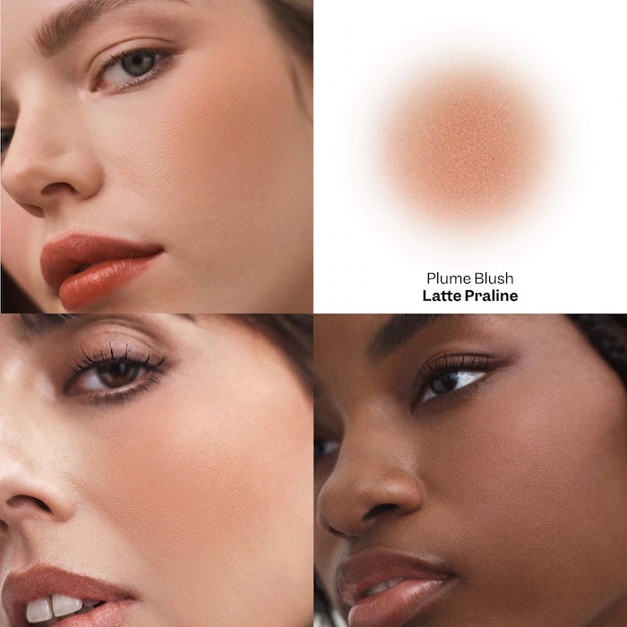 VIOLETTE_FR Кремовые румяна PLUME BLUSH Feather Matte Cream-to-Powder Cheek Melt, Latte Praline 2