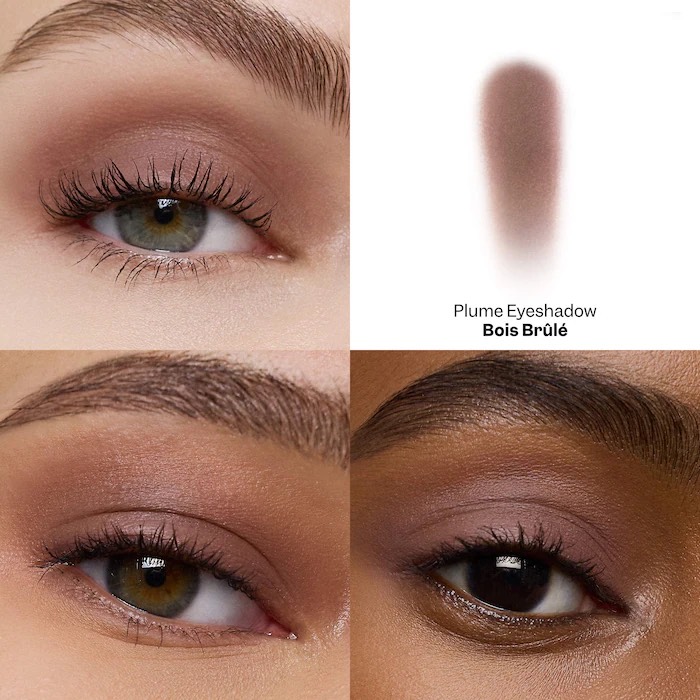 VIOLETTE_FR  Тени для век PLUME EYESHADOW Feather Matte Veil + Feather Shimmer Veil, Bois Brûlé 2