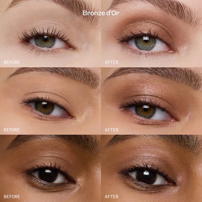 VIOLETTE_FR  Тени для век PLUME EYESHADOW Feather Matte Veil + Feather Shimmer Veil, Bronze d’Or 5