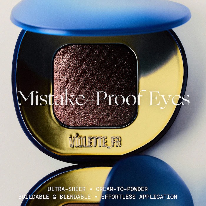 VIOLETTE_FR  Тени для век PLUME EYESHADOW Feather Matte Veil + Feather Shimmer Veil, Bronze d’Or 9