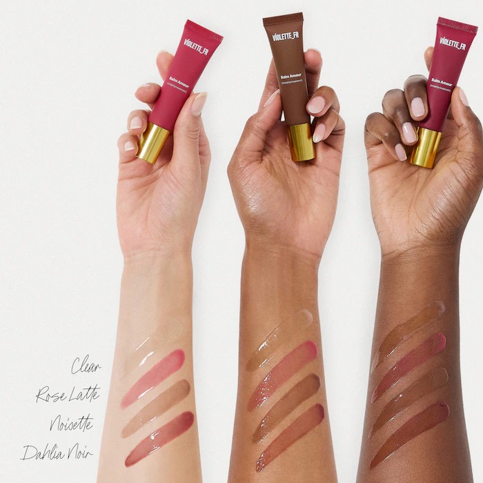 VIOLETTE_FR Питательный бальзам для губ с пептидами BALM AMOUR Nourishing Tinted Lip Treatment with Peptides, Rose Latte 7