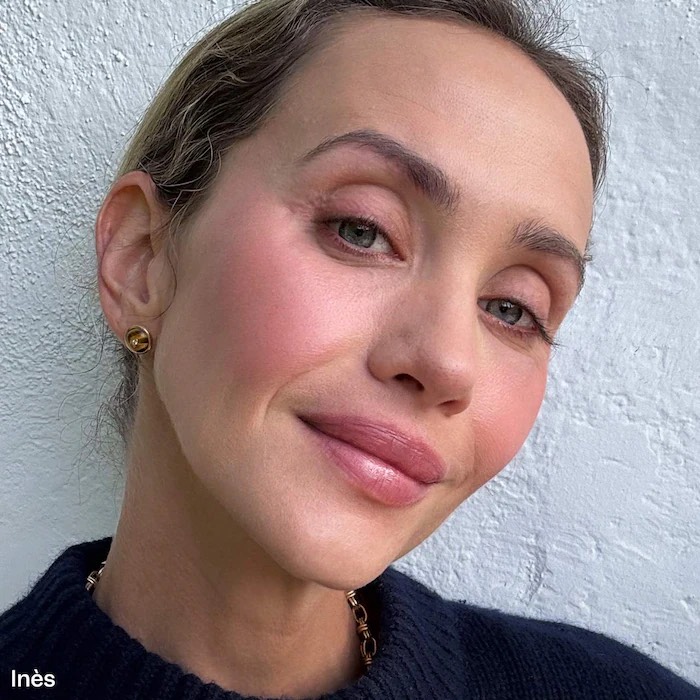VIOLETTE_FR Мраморные кремовые румяна в стике BISOU BLUSH Marbled Cream Blush Stick, Inès 7
