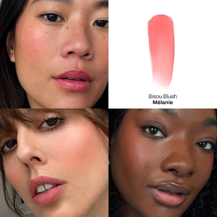 VIOLETTE_FR Мраморные кремовые румяна в стике BISOU BLUSH Marbled Cream Blush Stick, Mélanie 2