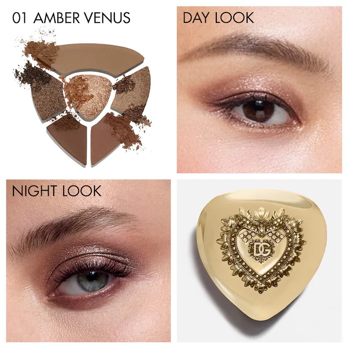 Dolce&Gabbana Палетка теней для век Multi-Finish Eyeshadow Palette 01 Amber Venus, 6,5 гр 3