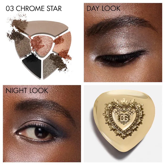 Dolce&Gabbana Палетка теней для век Multi-Finish Eyeshadow Palette 03 Chrome Star , 6,5 гр 3