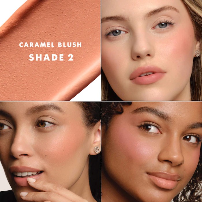 Armani Dolci Кремовые румяна  Blush Smoothing Cream-to-Powder Soft-Matte, 2 Caramel Blush 2