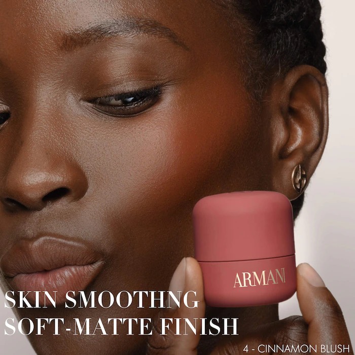 Armani Dolci Кремовые румяна  Blush Smoothing Cream-to-Powder Soft-Matte, 4 Cinnamon Blush 5